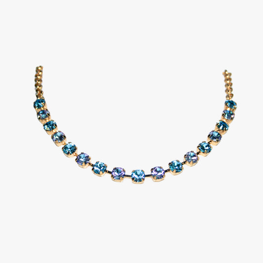 Sparkle Up Collana 6 mm Azzurra