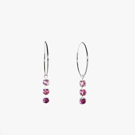 Sparkle Up Orecchini Rose Cerchio piccolo