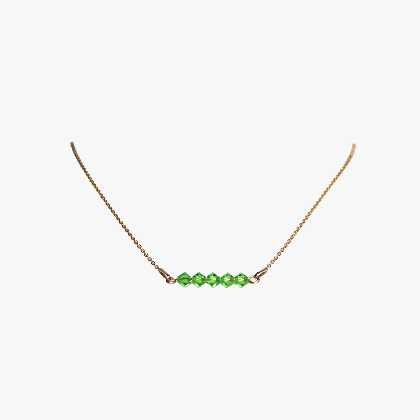 Luce Collana 5 Jems verde