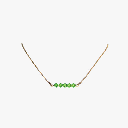 Luce Collana 5 Jems verde